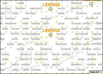 map of Louredo