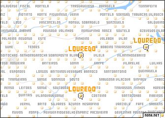 map of Louredo