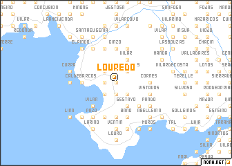 map of Louredo
