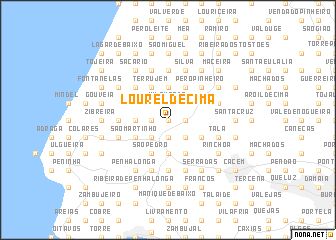 map of Lourel de Cima