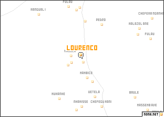 map of Lourenço
