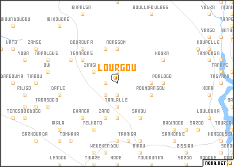 map of Lourgou