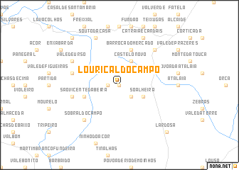 map of Louriçal do Campo