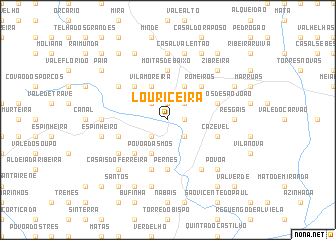 map of Louriceira