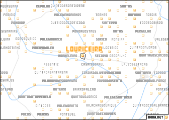 map of Louriceira