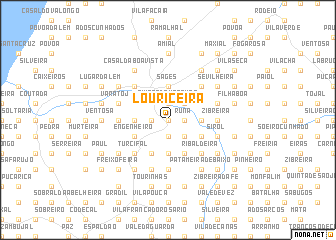 map of Louriceira