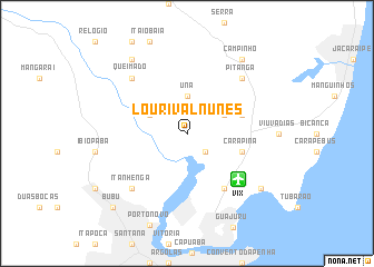 map of Lourival Nunes