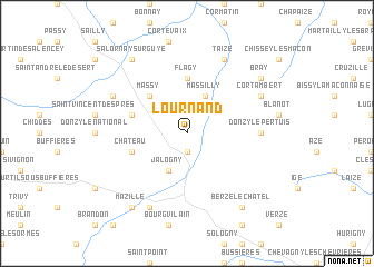 map of Lournand