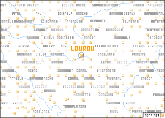 map of Lourou