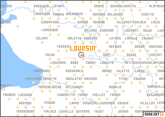 map of Loursin