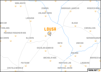 map of Lousa