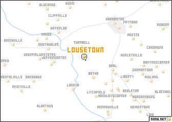 map of Lousetown