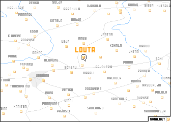 map of Lõuta