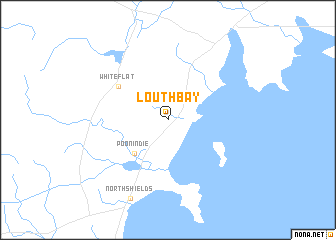 map of Louth Bay