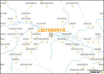 map of Loutrá Ipátis