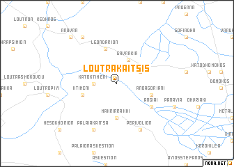 map of Loutrá Kaḯtsis