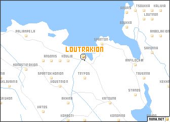 map of Loutrákion