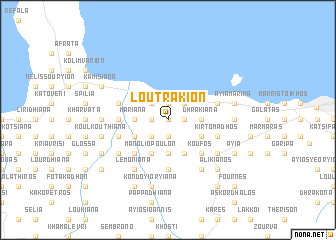 map of Loutrákion