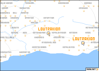 map of Loutrákion