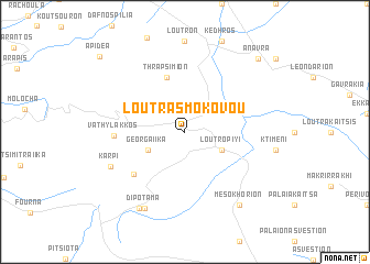 map of Loutrá Smokóvou