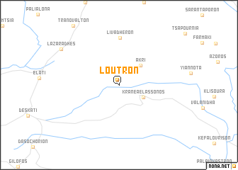 map of Loutrón