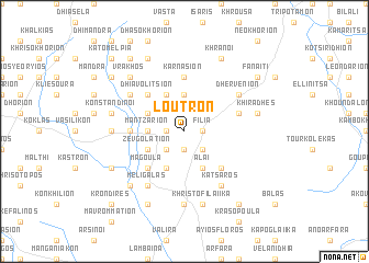 map of Loutrón