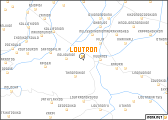 map of Loutrón