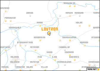 map of Loutrón