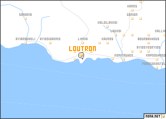 map of Loutrón