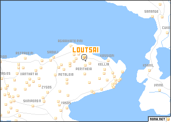 map of Loútsai