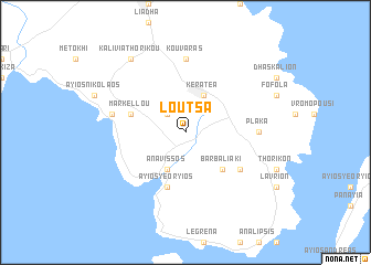 map of Loútsa