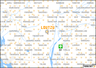 map of Lou-tzu