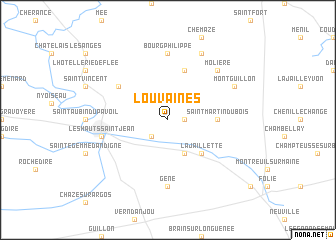 map of Louvaines