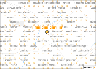 map of Louvain-la-Neuve