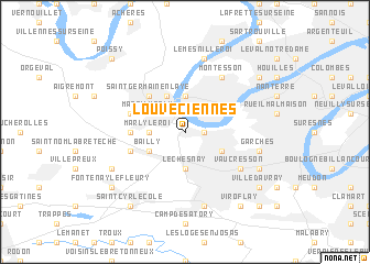 map of Louveciennes