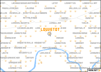 map of Louvetot