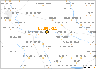 map of Louvières