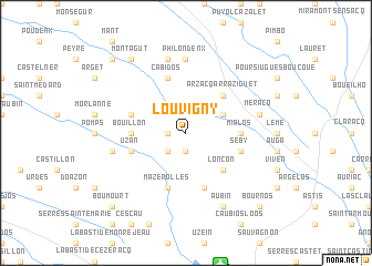 map of Louvigny