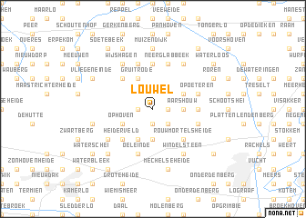 map of Louwel