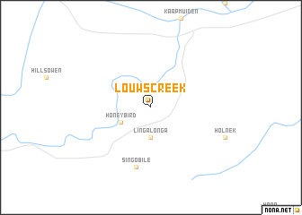 map of Louwʼs Creek