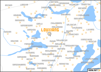 map of Louxiang