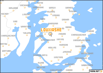 map of Louxiashe