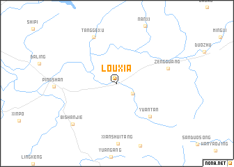 map of Louxia