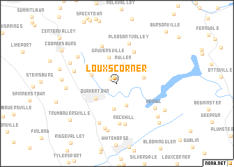 map of Louxs Corner