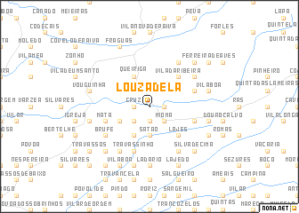 map of Louzadela