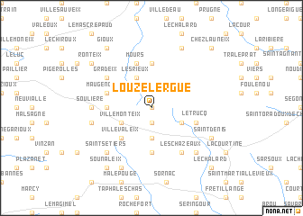 map of Louzelergue