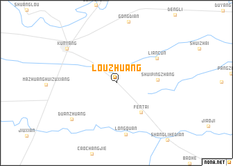 map of Louzhuang