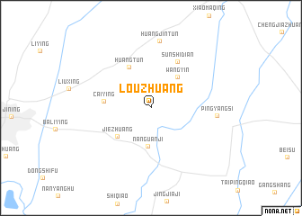 map of Louzhuang