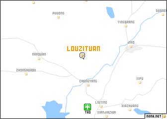 map of Louzituan