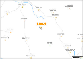 map of Louzi